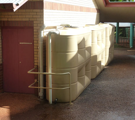 3 X 5,000 Litre Slimlines at a School