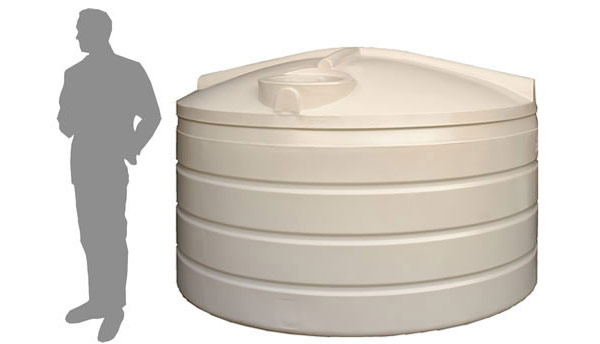 4,100 Litre (4,000 Litre) / 900 Gallon Round Poly Water Storage Tank