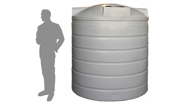 4,500 Litre / 1,000 Gallon Round Poly Water Storage Tank