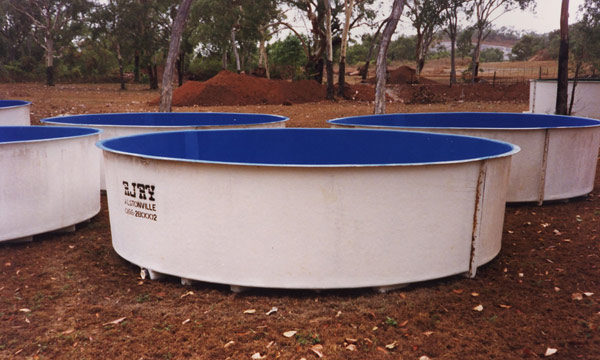 Flat Base Circular Tanks FRP for Aquaculture